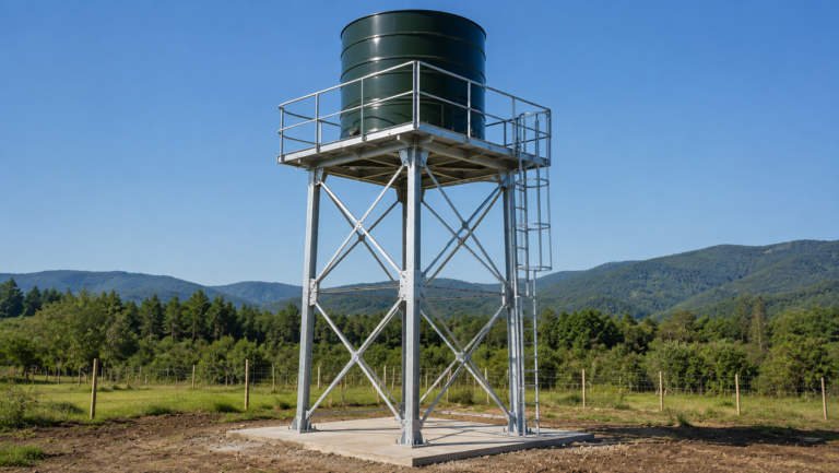 Estructuras metálicas de soporte para estanques de agua y obras civiles menores - EMP